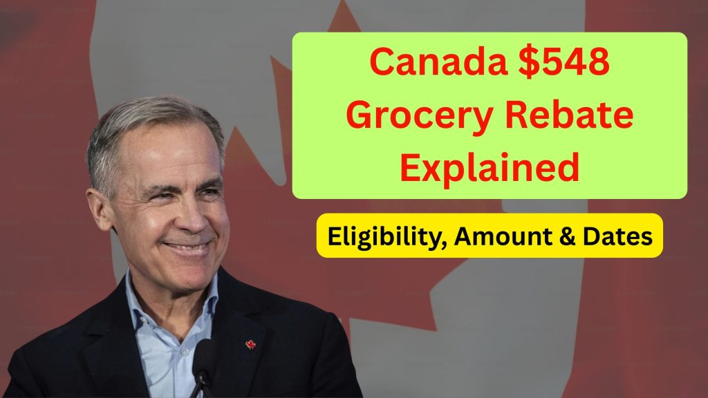 Canada $548 Grocery Rebate Explained